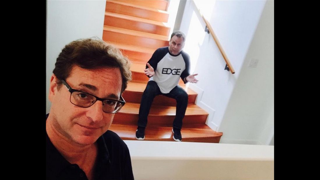 "I'm so happy @DaveCoulier is living under my stairs again," <a href="https://twitter.com/bobsaget/status/628322852442402816" target="_blank" target="_blank">tweeted comedian Bob Saget,</a> left, on Monday, August 3. The two once appeared together on the popular sitcom "Full House."