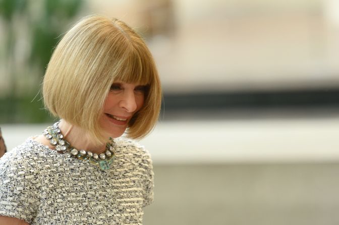 Anna Wintour's bob announces to the world the Vogue editor's 'no nonsense' business outlook, says Walker.