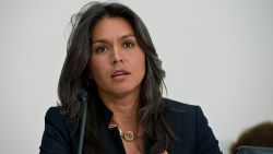 U.S. Democratic Representative from Hawaii Tulsi Gabbard speaks during a hearing of the Tom Lantos Human Rights Commission (TLHRC) on "The Plight of Religious Minorities in India" on Capitol Hill in Washington on April 4, 2014.