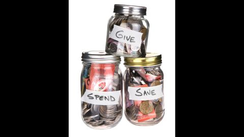 Teach your children to be giving by helping them save for charity. Have them put aside their allowance money for "spend," "save" and "gift" allowance jars. The child decides where the proceeds in the "give" jar go.  