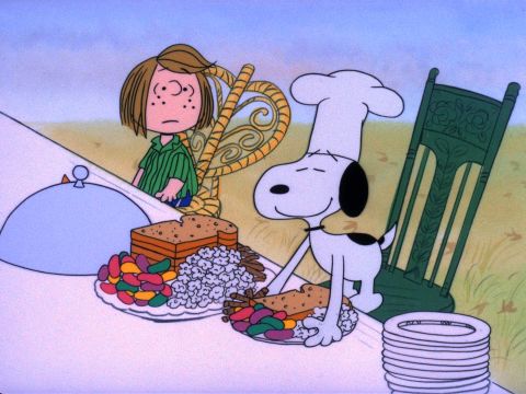 It's popcorn, toast and jelly beans for Thanksgiving once again, Tuesday at 8 p.m. on ABC.