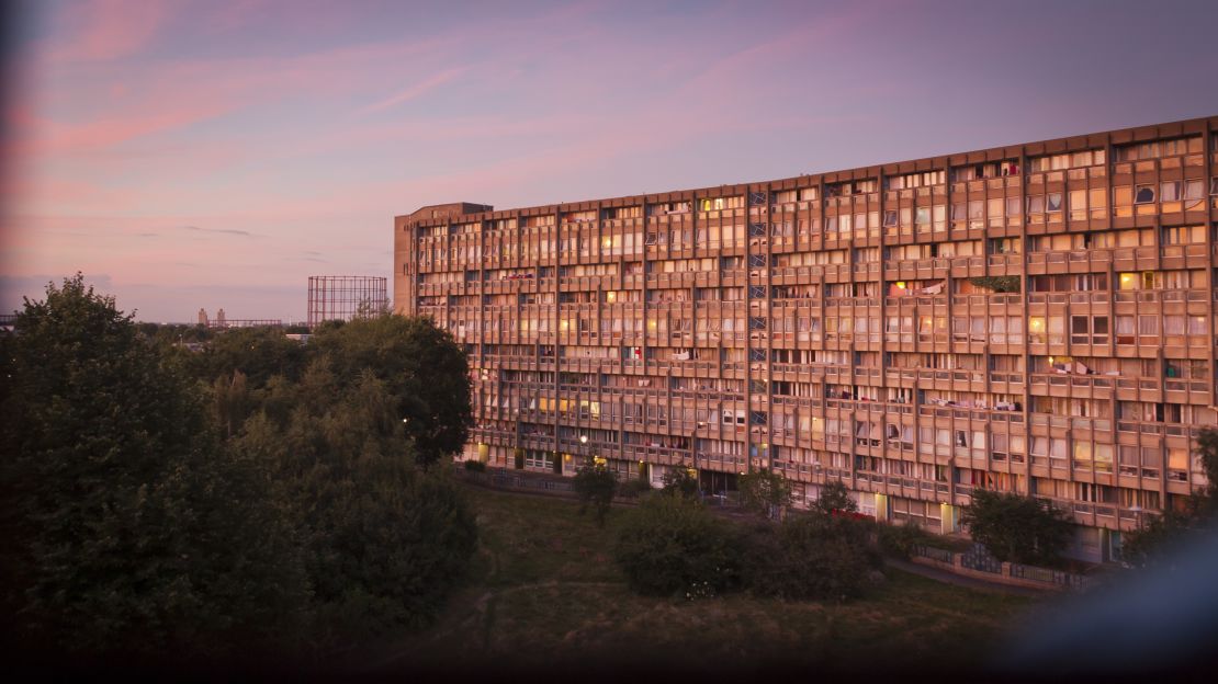 Robin Hood Gardens in London's Tower Hamlets borough.