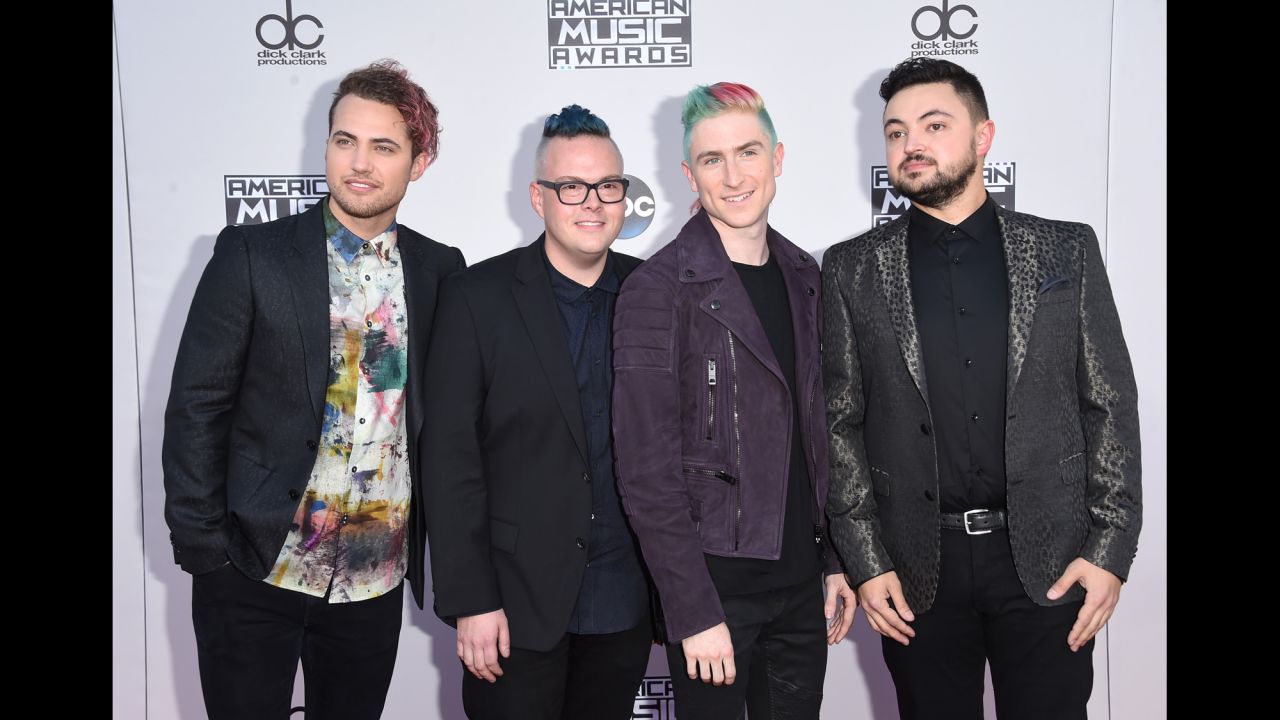 Kevin Ray, Sean Waugaman, Nicholas Petricca and Eli Maiman of music group Walk The Moon