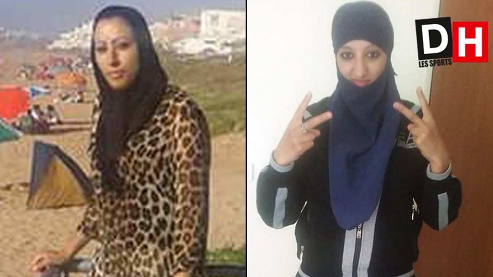 Moroccan Nabila Bakkatha, left, was mistaken for jihadi Hasna Ait Boulahcen
