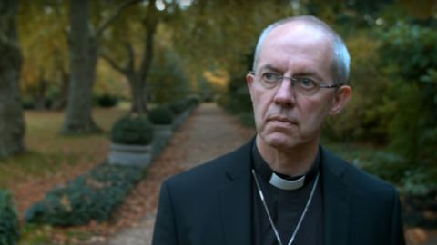 Archbishop Welby featured in the Church of England advert which has been banned from most UK cinemas.