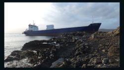 7,000 ton cargo vessel "Lysblink Seaways" which ran aground on the north-west coast of Scotland after the officer on watch drank half a liter of rum.