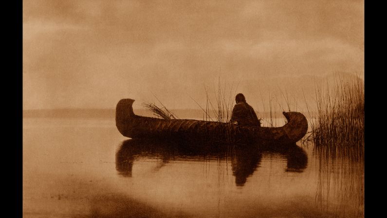 A Kutenai duck hunter, circa 1910.