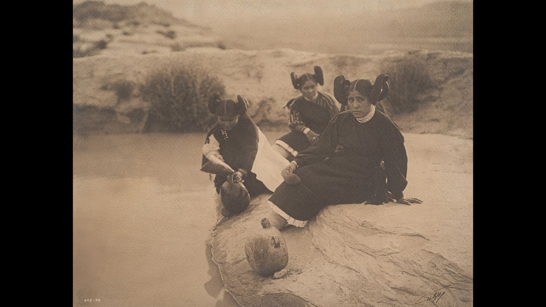 An evening in Hopi land, circa 1906.