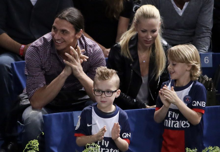 Despite being one of football's biggest stars, Ibrahimovic is a family man off the pitch -- raising two children with his wife, Helena Seger.