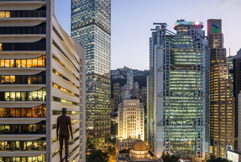 Hong Kong is "more manic and taller" than other host cites says Gormley, with its towering skyline rendering many of the works "photon-sized." 