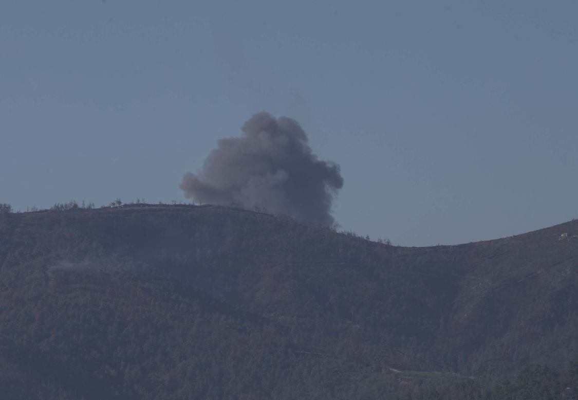 Heavy smoke has been seen in the area where the plane fell. <br />