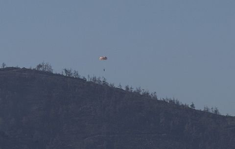 The Anadolu Agency reported that a parachute was also seen leaving the jet before it crashed. The fate of the airman remains unclear.