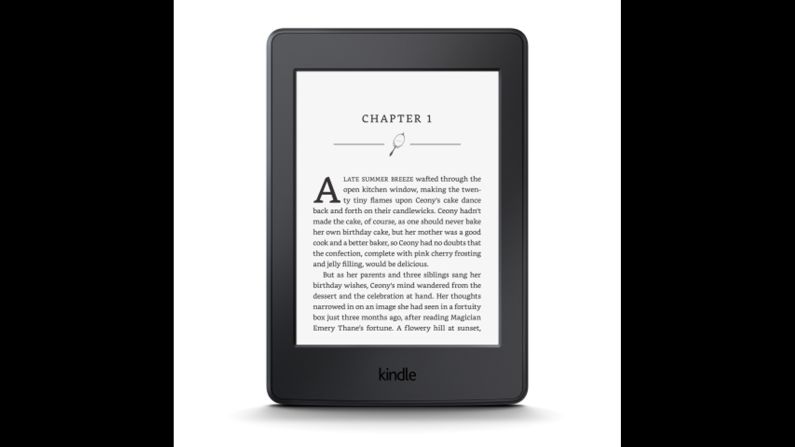 Yes, you can read books on your tablet or phone, but the glare won't make your eyes happy. The <a href="http://www.amazon.com/All-New-Kindle-Paperwhite-High-Resolution-Display/dp/B00OQVZDJM" target="_blank" target="_blank">Paperwhite's</a> display simulates the experience of reading a physical book, and the device weighs less than a paperback. Amazon updated its top-selling e-reader this year with a higher-resolution display that boasts twice as many pixels as the previous model and a new font, "crafted from the ground up for reading on digital screens."