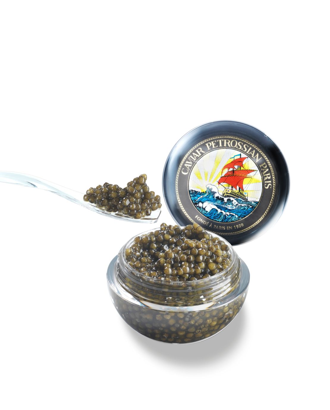 Top grade caviar is usually lighter in color. 
