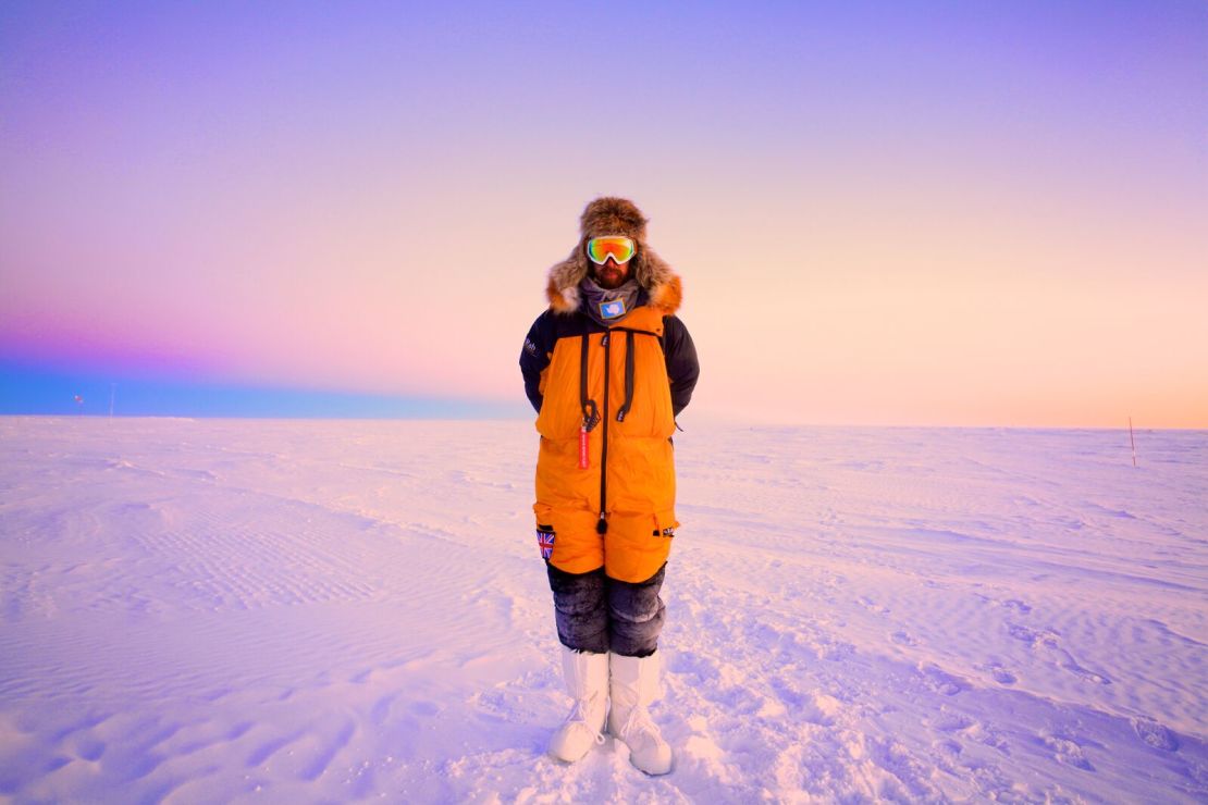 Alex Kumar in Antarctica.