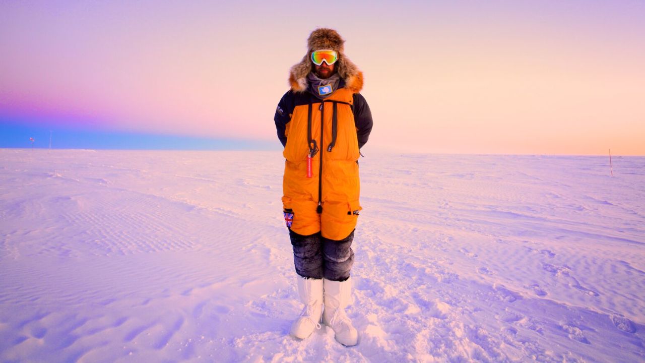 Alex Kumar in Antarctica.