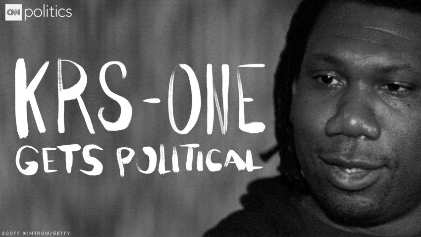krs one gets political social