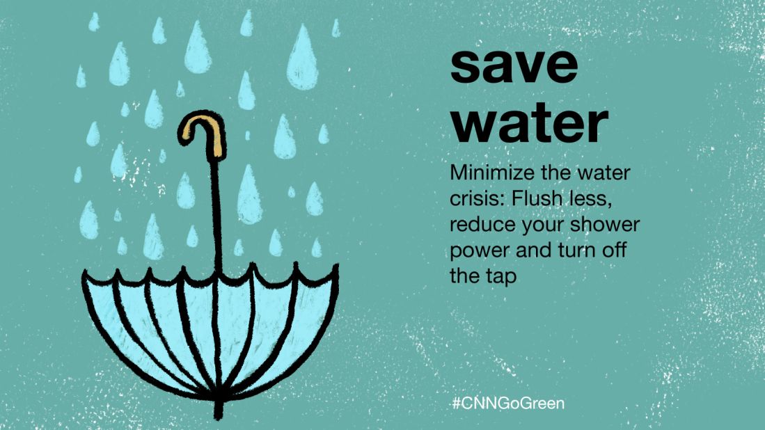 <a href="http://www.waterwise.org.uk/pages/water-saving-advice-and-tips.html" target="_blank" target="_blank">According to British NGO Waterwise</a>, some old-fashioned toilets use 13 liters of water every flush -- over 6 times the amount of the recommended daily use.  Using a dual flush toilet can save water. Switching to a "low flow" shower head reduces the amount of water usage, and maintains the power of a normal shower.  <br />