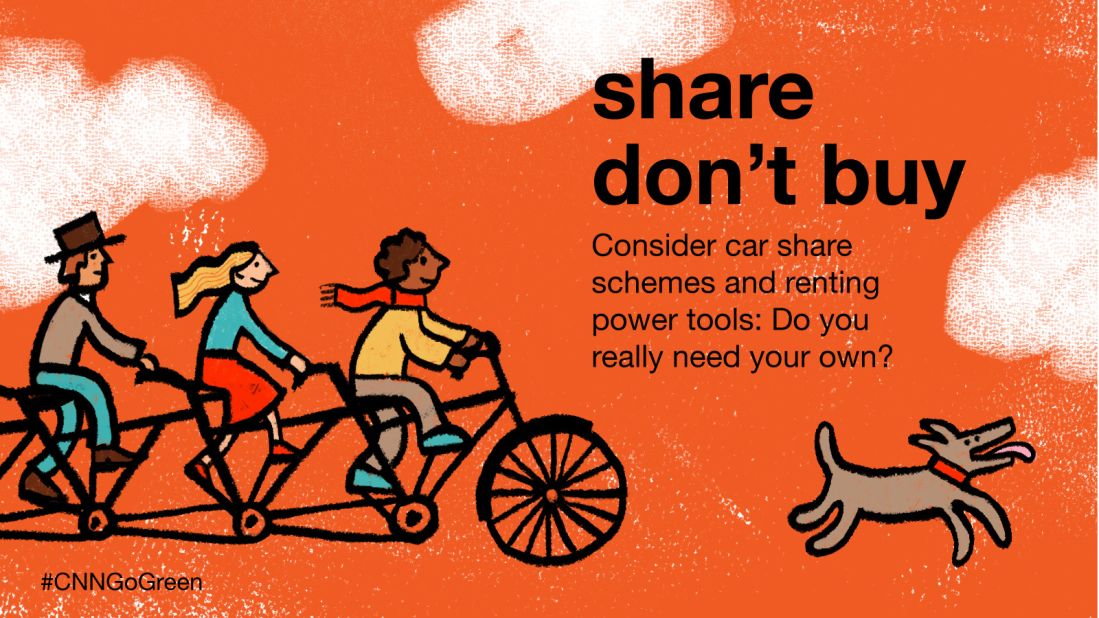 The number of vehicles available through car-sharing schemes looks set to increase -- helping you save money while also saving the planet. With handbags, outfits, power tools and bikes all available to borrow, the "shareconomy" is in full swing.