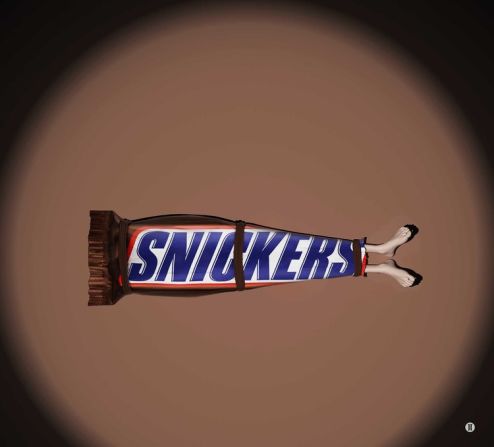 "Snickers have a motto which is 'you are not you when you are hungry'. In Dariya, they were under siege for such a long time they began eating grass. There was lots of death because of hunger. This is an irony and a sad depiction of the reality."