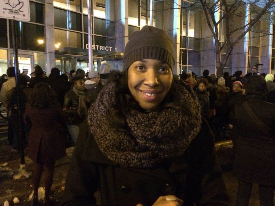 Jay Travis marched with protestors after video was released showing the shooting of LaQuan McDonald