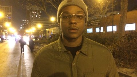 Elliott Wills says he hopes peaceful protests will mean change. He says unlawful detentions are just part of being black on the South Side of Chicago.