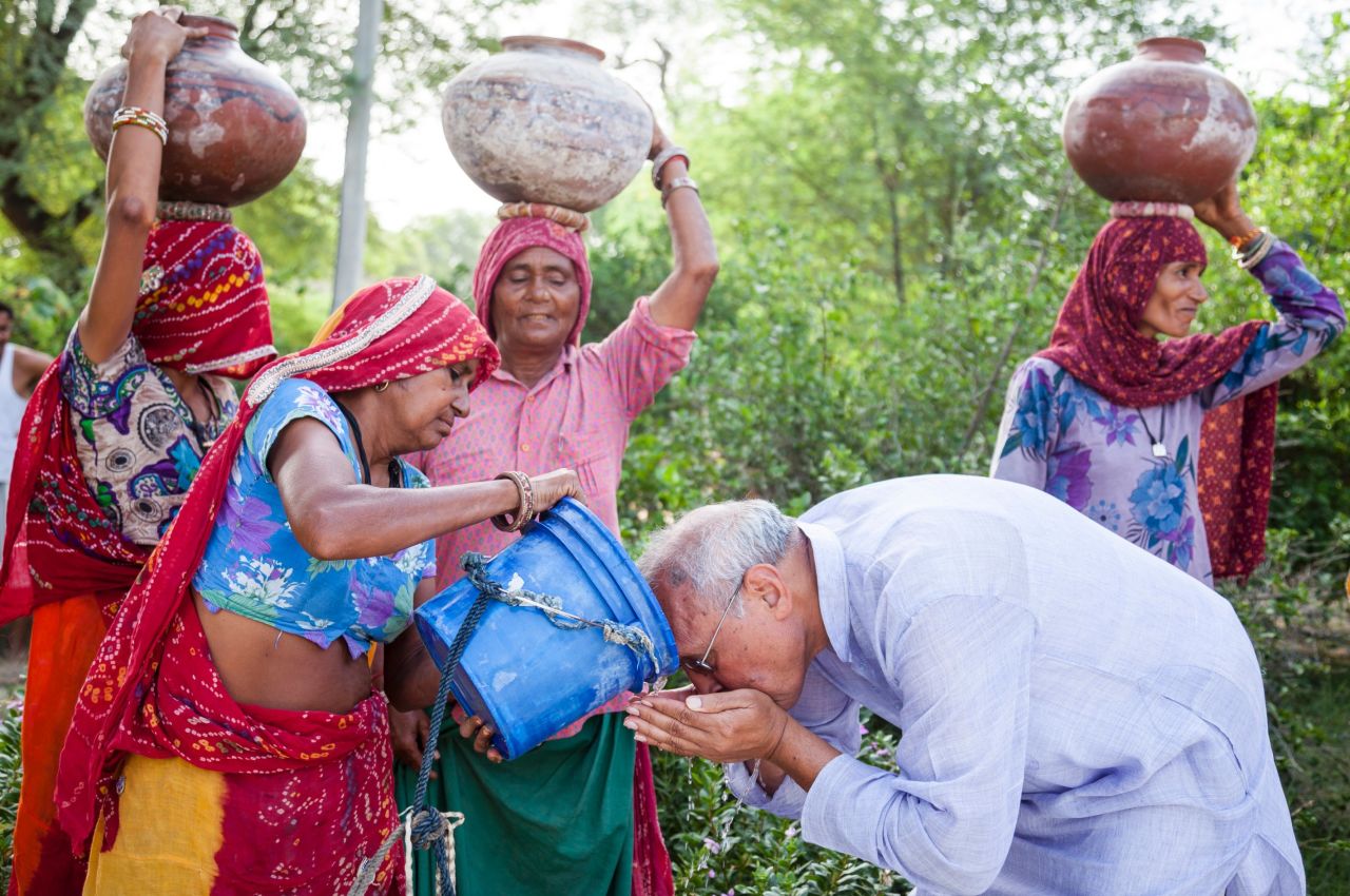 For the last 12 years, CNN Hero Bhagwati Agrawal has been fighting the water crisis in his homeland of India. He and his nonprofit created a rainwater harvesting system called Aakash Ganga -- Hindi for "River from the Sky."