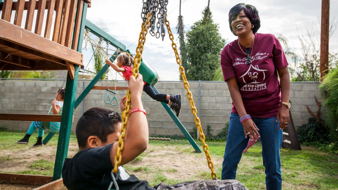 "Homeless women and children -- I call them invisible people. We pretend that we don't see them," Carter said. "But I see them. And I know there's something we can do to help them."