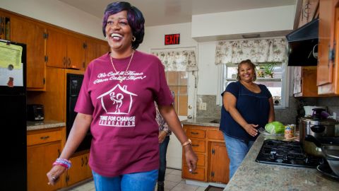 As part of Carter's program, women create individual plans for self-sufficiency, and the group provides services and support to help them reach their goals