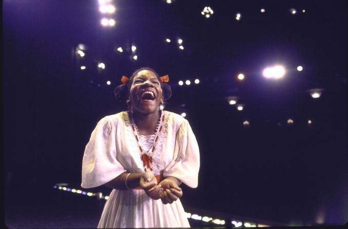 Actress Stephanie Mills plays Dorothy in "The Wiz," a musical that opened on Broadway in 1975. The musical, a retelling of "The Wonderful Wizard of Oz" with an all-black cast, was later adapted into a 1978 film starring Diana Ross. Mills will also appear in NBC's <a href="index.php?page=&url=http%3A%2F%2Fwww.cnn.com%2F2015%2F03%2F30%2Fentertainment%2Fthe-wiz-nbc-musical-feat%2F" target="_blank">"The Wiz Live,"</a> which airs Thursday, December 3.