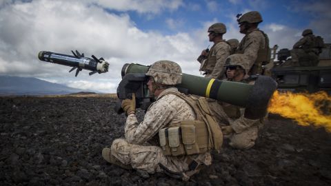<strong>May 29: </strong>A U.S. Marine fires an anti-tank missile during a training exercise in Hawaii. The photo was taken by Marine Cpl. Ricky S. Gomez.