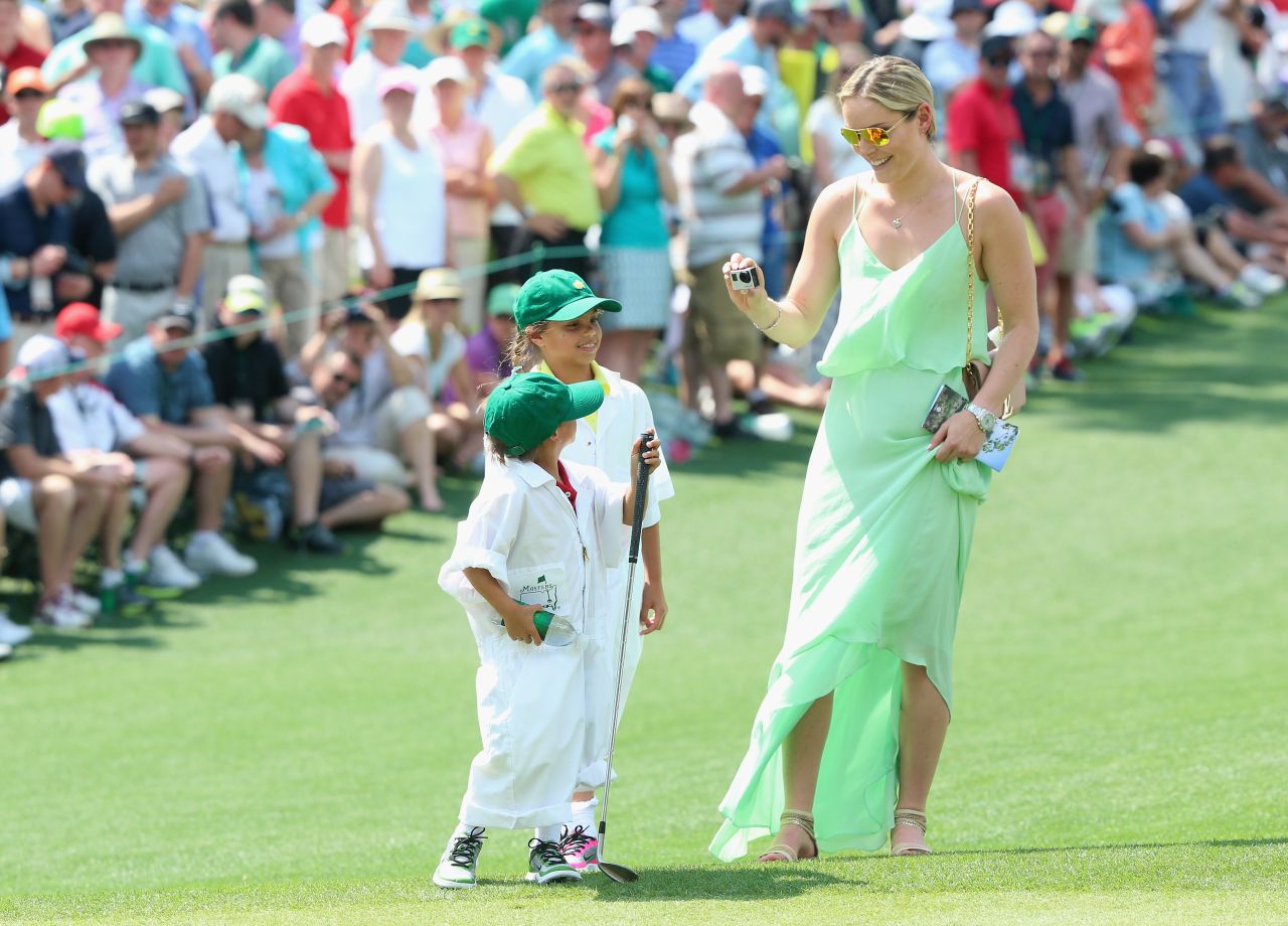 Vonn grew close to Woods' kids Charlie and Sam -- walking around the Par-3 course with the pair at the 2015 Augusta Masters.