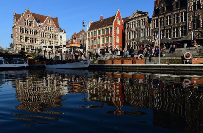 Ghent isn't far from Brussels, about a 40-minute train ride from the Belgian capital. 
