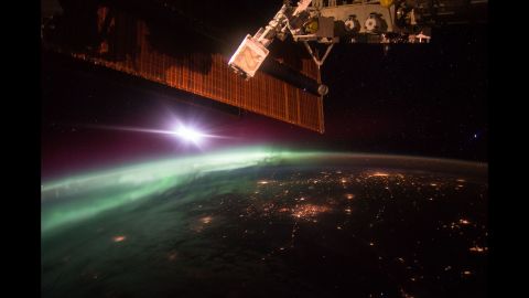 <strong>October 7:</strong> NASA astronaut Scott Kelly, aboard the International Space Station, shared this photo of Earth with his Twitter followers. "The daily morning dose of ‪#aurora‬ to help wake you up. ‪#GoodMorning‬ from ‪@Space_Station‬!" <a href="https://twitter.com/stationcdrkelly/status/651725276498526209" target="_blank" target="_blank">he tweeted.</a>