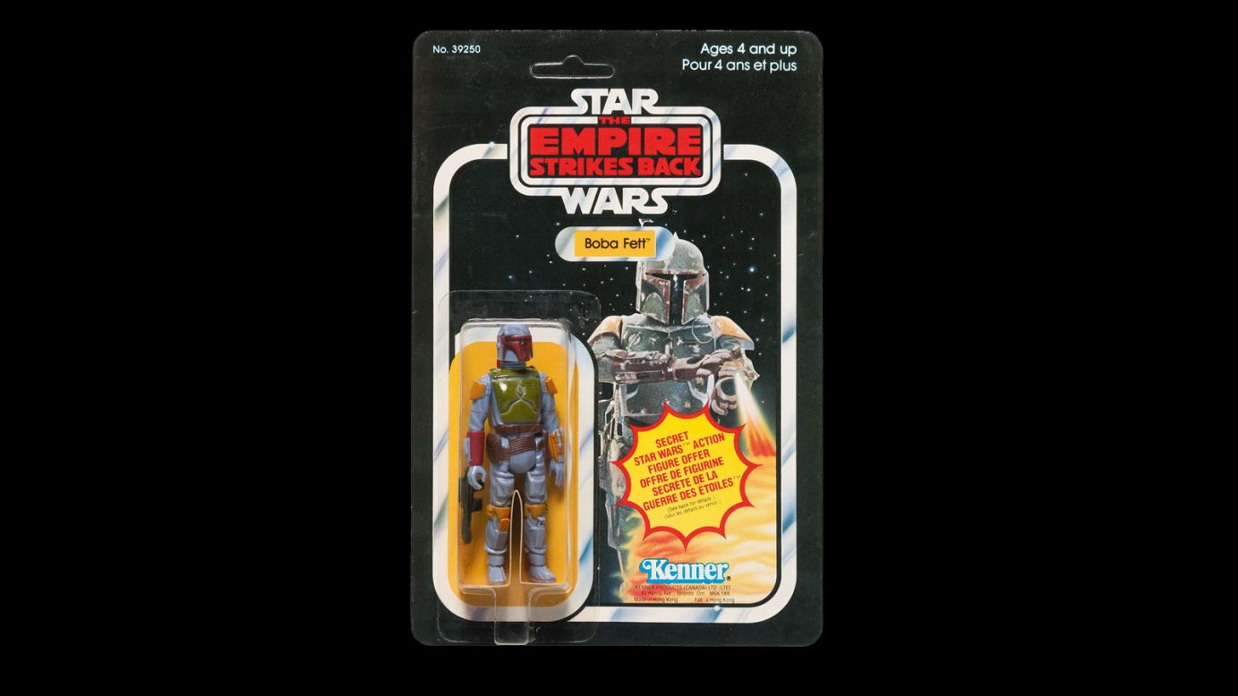 As previously mentioned, the Mandalorian clone and bounty hunter was a popular item on sale, and this figurine, from Canada, went for over $2,000.<br />