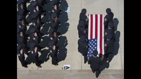 <strong>May 15: </strong>A funeral is held for Lt. Kevin McRae, a 44-year-old Washington firefighter who died in the line of duty.