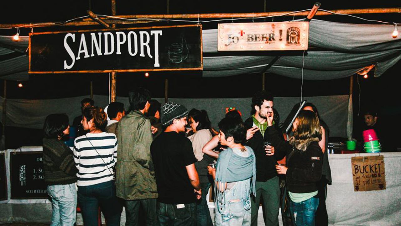 Homebrewer Toon co-founded Sandport Beer with a group of friends. Their beer is only available at private parties, live gigs for local indie bands, and, on occasion, select Bangkok bottle shops. 