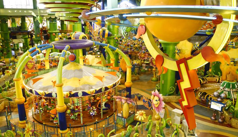 At 12,360 square meters spread across three levels -- including a Fantasy Garden and Galaxy Station -- Berjaya Times Square is the country's largest indoor theme park.
