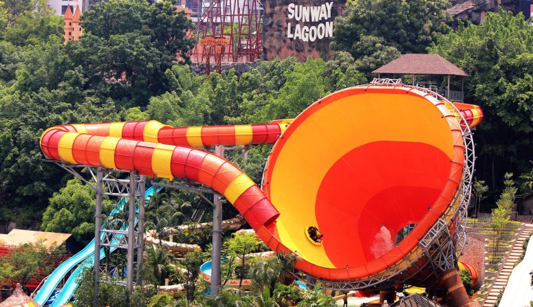 Sunway Lagoon is a multipark extravaganza, with 80 attractions spread over 360,000 square meters, including the world's largest water ride: Vuvuzela (pictured).