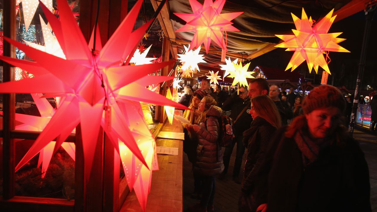 The annual Christmas market at Alexanderplatz in Berlin, Germany. 