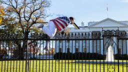 The US Secret Service apprehended a man Thursday, November 26, 2015 after he jumped over a White House fence as the first family was inside celebrating Thanksgiving. The man, who jumped over a fence on the North Lawn, was almost immediately detained by Secret Service officers.