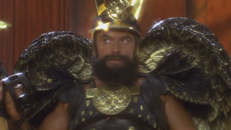 The jolly giant Prince Vultan was played by Brian Blessed.