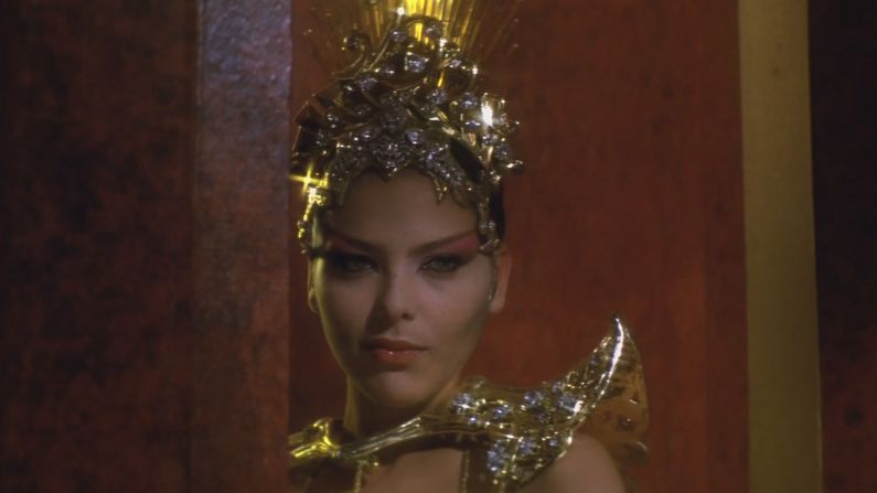 Ornella Muti played the seductive Princess Aura, Ming's daughter.