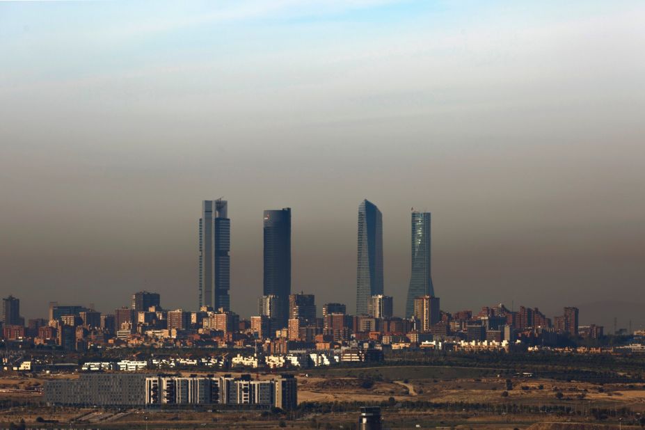 Madrid's vehicle-free zone now extends to over one square mile to reduce the pollution that sometimes covers 