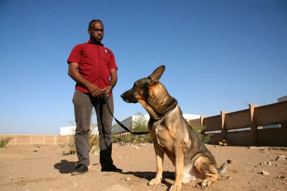 Dr Muiz Ali Taha, founder of the canine mine clearance program in Sudan.