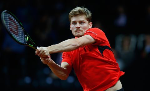 Goffin became the first man to come from two sets down in a Davis Cup final match to win since Spain's David Ferrer in 2009.