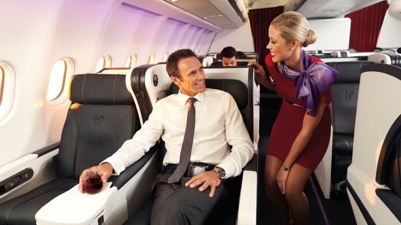 Thomas says that Virgin Australia has "taken what matters to customers and given it a touch of luxury." Originally named Virgin Blue, the airline has been in service since 2000. 