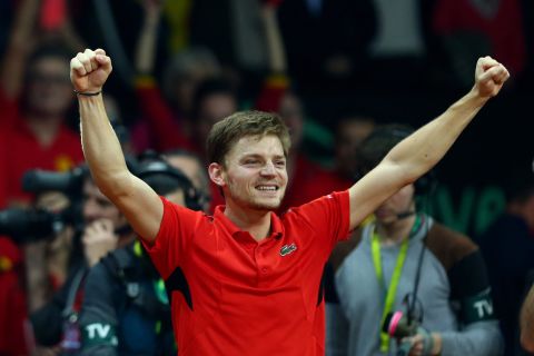 Goffin gave Belgium a 1-0 lead on Friday after he came from two sets down to beat competition debutant Kyle Edmund. 