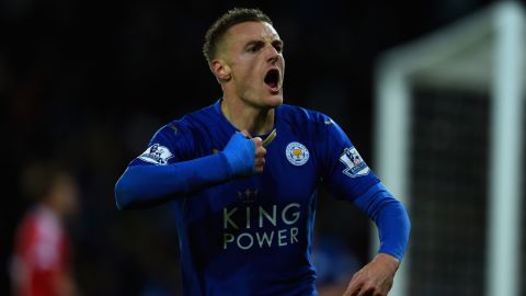 Jamie Vardy equaled Van Nistelrooy's record in the home game against Manchester United.