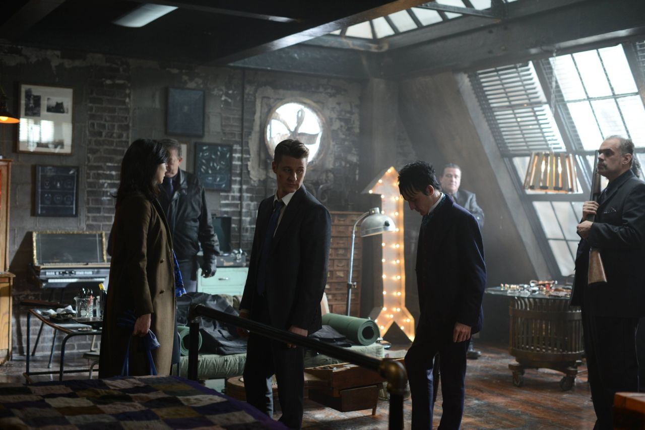Fox's hit series "Gotham" would not work quite as well  without the incredible sets (like Edward Nygma's apartment, seen here) where cops and villains scheme and battle. They help create a larger-than-life atmosphere. CNN recently visited the show's set in Brooklyn, New York.                                                      